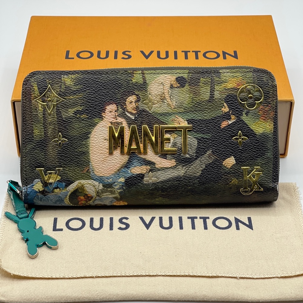 Louis Vuitton x Jeff Koons Masters Collection Manet Limited Edition Zippy Wallet - Picture 1 of 16
